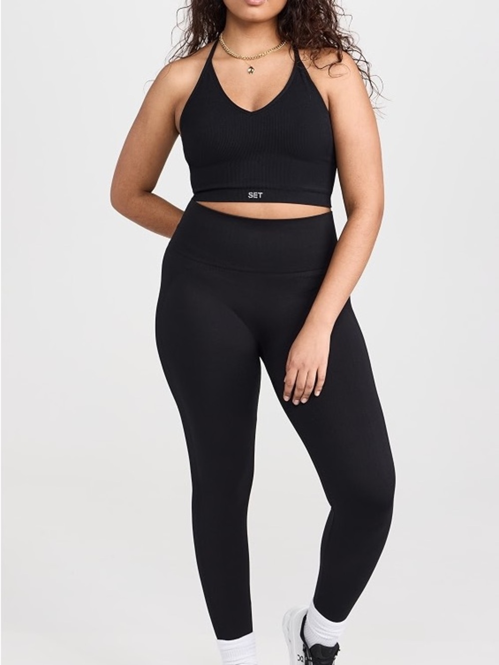 SET Active Black High-Waist SculptFlex Seamless Leggings - Like New